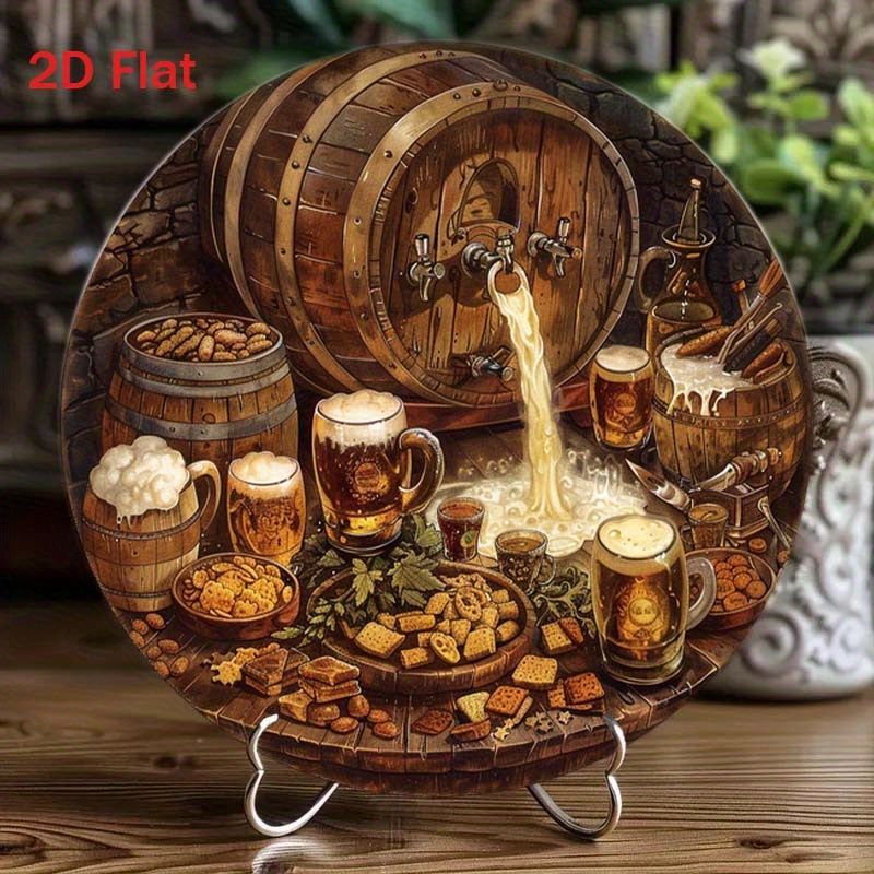 ป้ายอะลูมิเนียมทรงกลม 2 มิติ 1 - Home Decor Xmas บทวิจารณ์และราคา