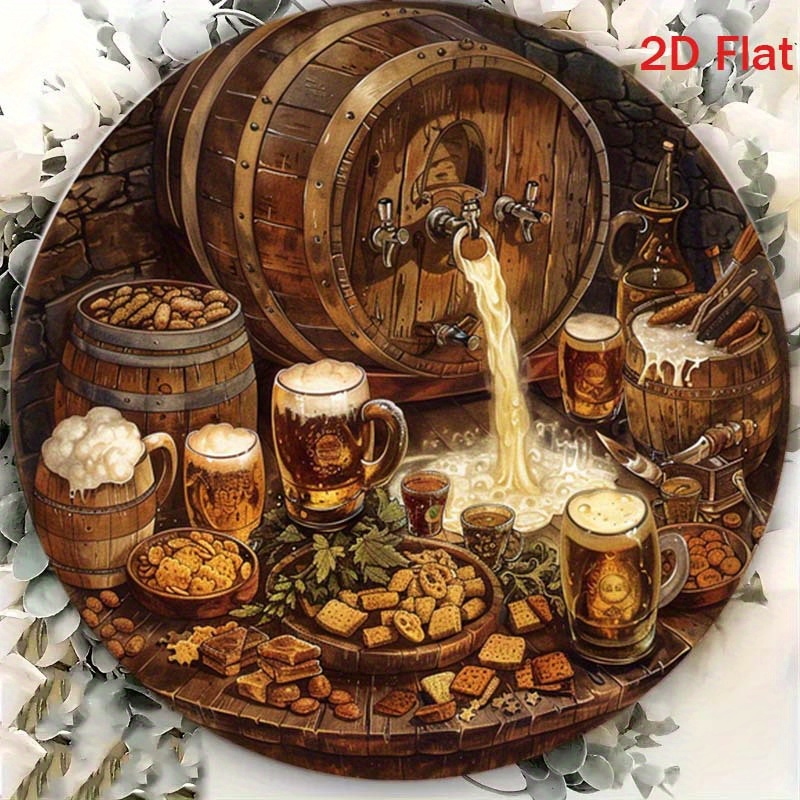 ป้ายอะลูมิเนียมทรงกลม 2 มิติ 1 - Home Decor Xmas บทวิจารณ์และราคา