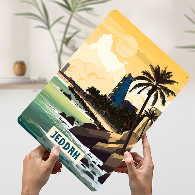 ป้ายโลหะวินเทจแบบกำหนดเองของเจ - Home Decor Jeddah บทวิจารณ์และราคา