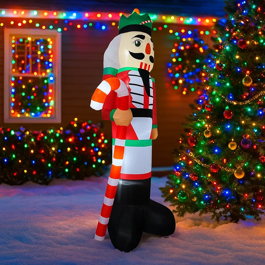 ทหารนัทแครกเกอร์เป่าลมขนาด 3.6 - Home Decor Xmas บทวิจารณ์และราคา