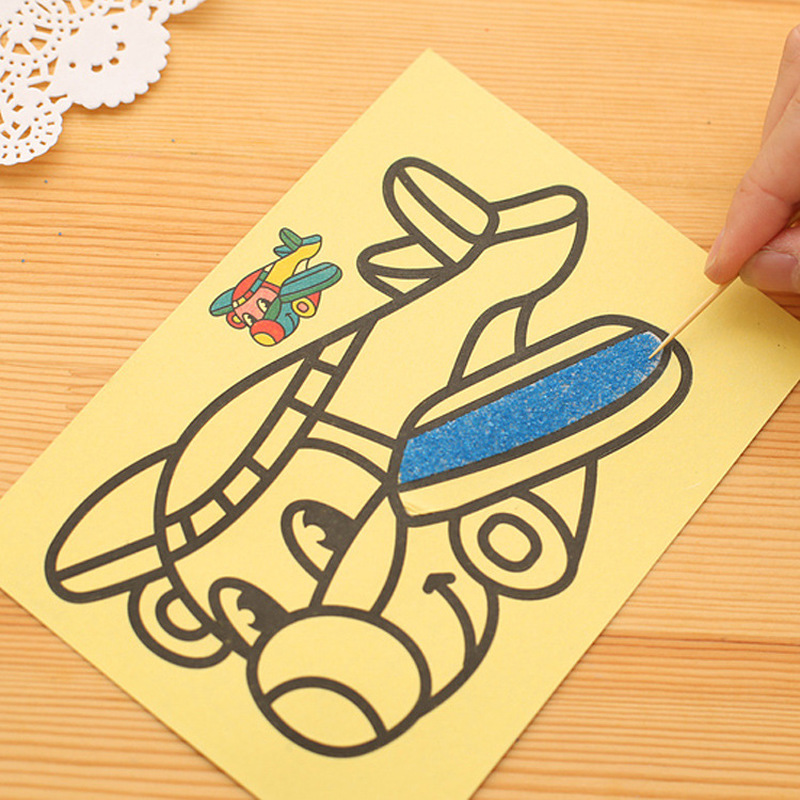 10pcs DIY ภาพวาดทรายชุดของเล่น - Sand Art Picture บทวิจารณ์และราคา