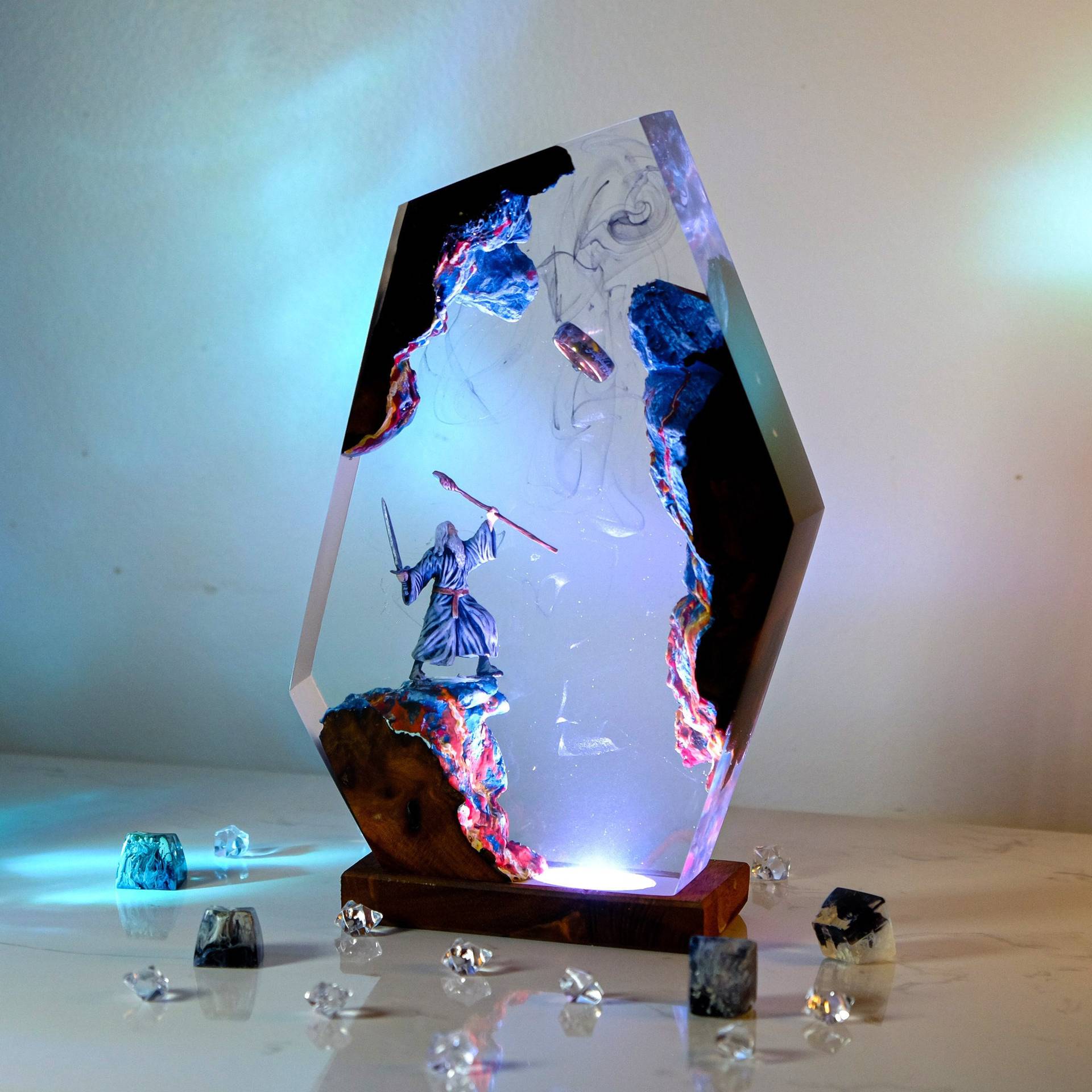 โคมไฟเรซิ่นรูปฉากภาพยนตร์ แหวน - Home Decor Xmas บทวิจารณ์และราคา