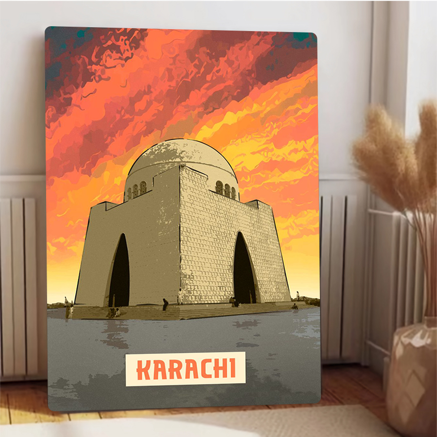 Karachi Pakistan Landmark กรอบ - Home Decor Karachi บทวิจารณ์และราคา