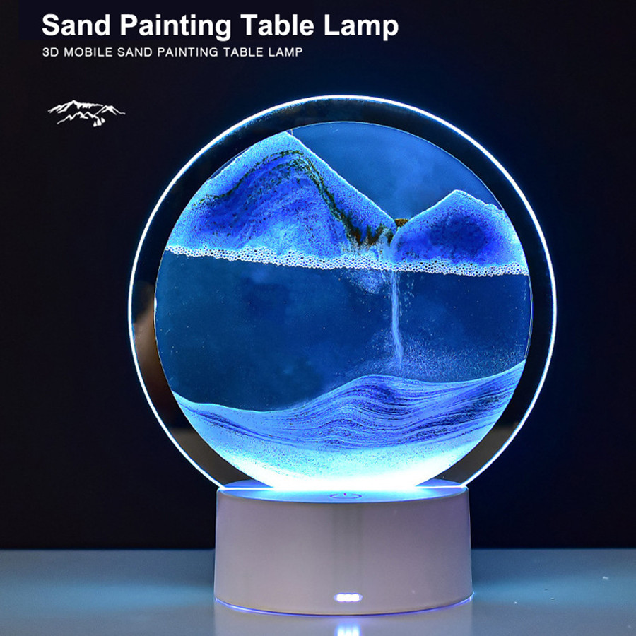 โคมไฟทราย 3 มิติ LED 16 สี ไฟ  - Sand Art Picture บทวิจารณ์และราคา