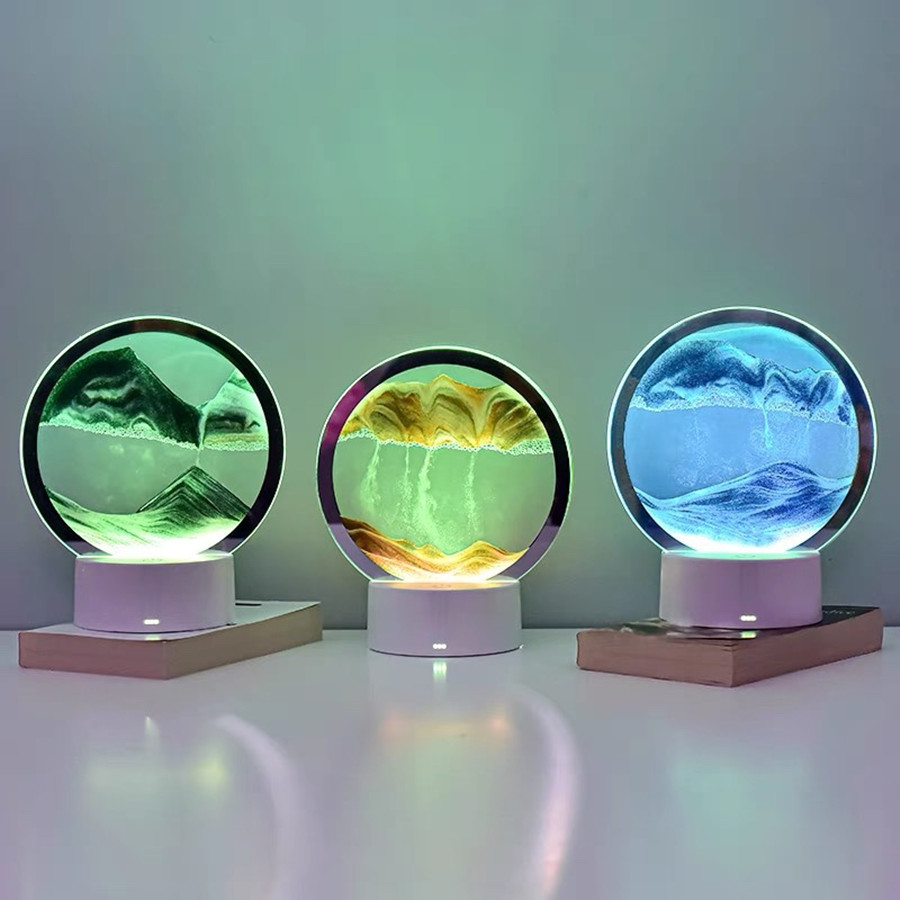 โคมไฟทราย 3 มิติ LED 16 สี ไฟ  - Sand Art Picture บทวิจารณ์และราคา