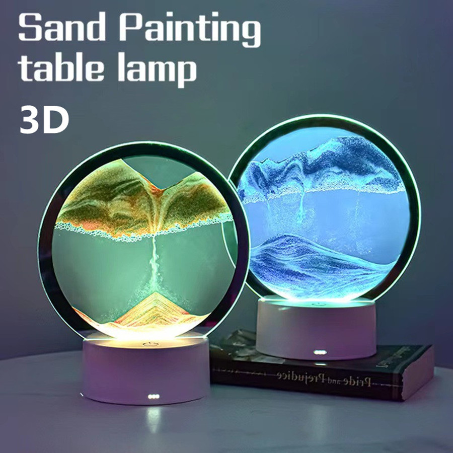 โคมไฟทราย 3 มิติ LED 16 สี ไฟ  - Sand Art Picture บทวิจารณ์และราคา