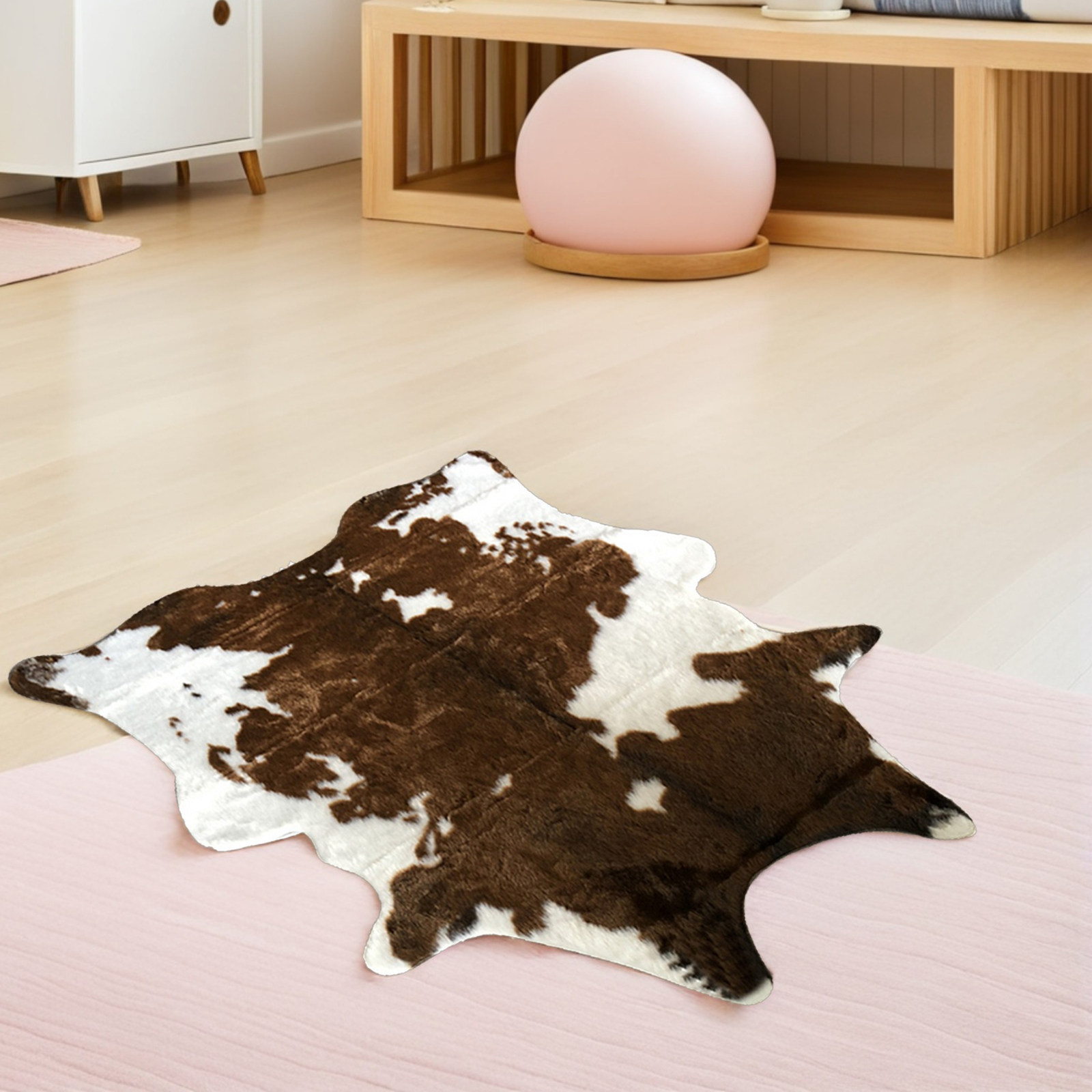 พรมหนังเทียม พรมลายหนังวัว พรม - Cowhide Rug Faux บทวิจารณ์และราคา