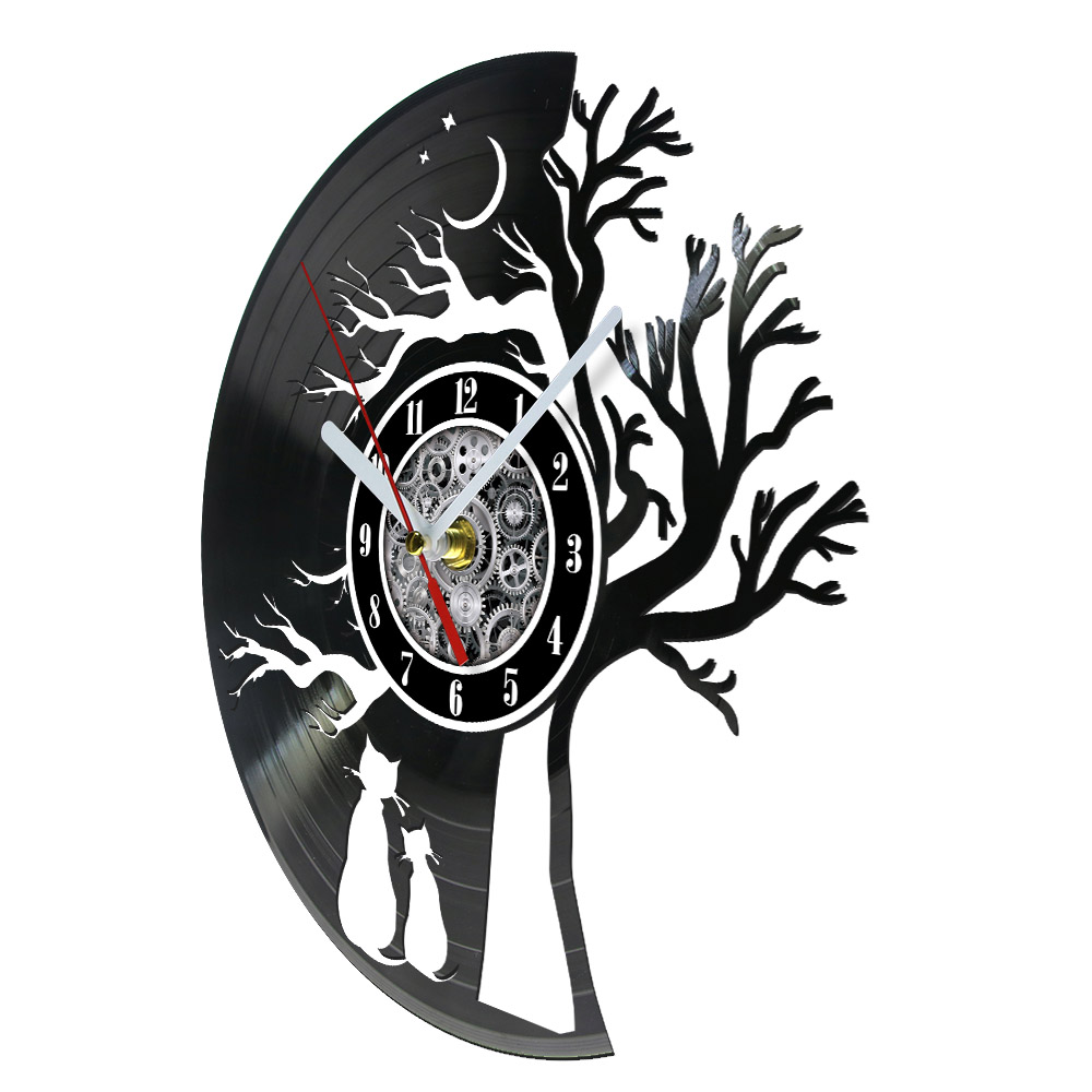 นาฬิกาแขวนผนังลายแผ่นเสียงไวนิ - Home Decor Under 300 บทวิจารณ์และราคา