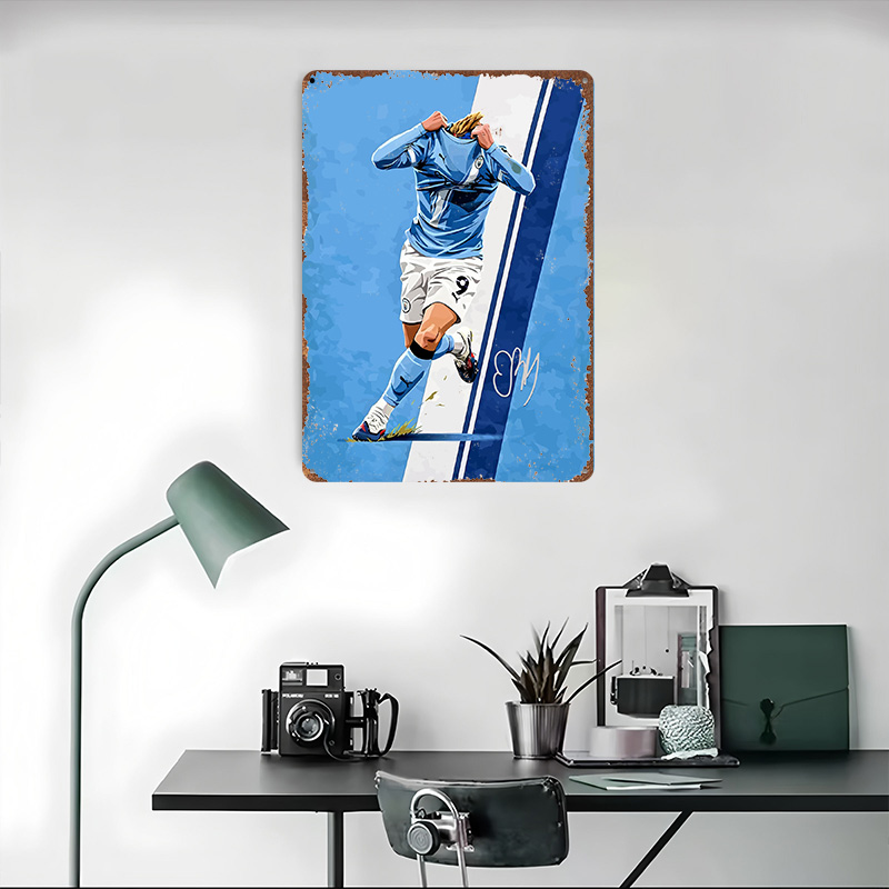 โปสเตอร์พิมพ์ลายเวktor ฟุตบอล  - Home Decor Vector บทวิจารณ์และราคา
