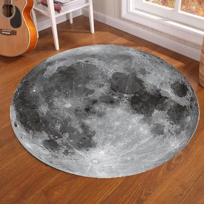 Galaxy Earth Moon พรมกลมสําหรั - Home Decor Under 100 บทวิจารณ์และราคา