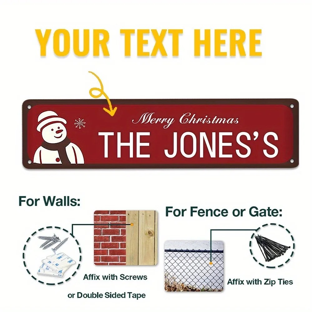 [2D Flat] ป้ายอลูมิเนียมกันน้ำ - Home Decor Xmas บทวิจารณ์และราคา