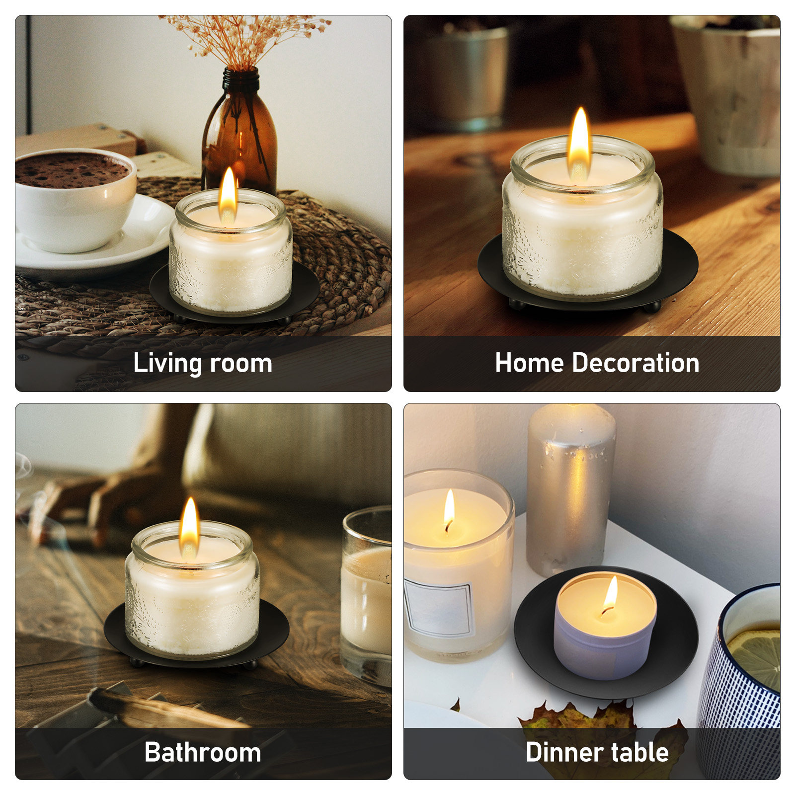 ที่วางเหล็ก 4 ชิ้น แบบมินิมอล  - Home Decor Shop บทวิจารณ์และราคา