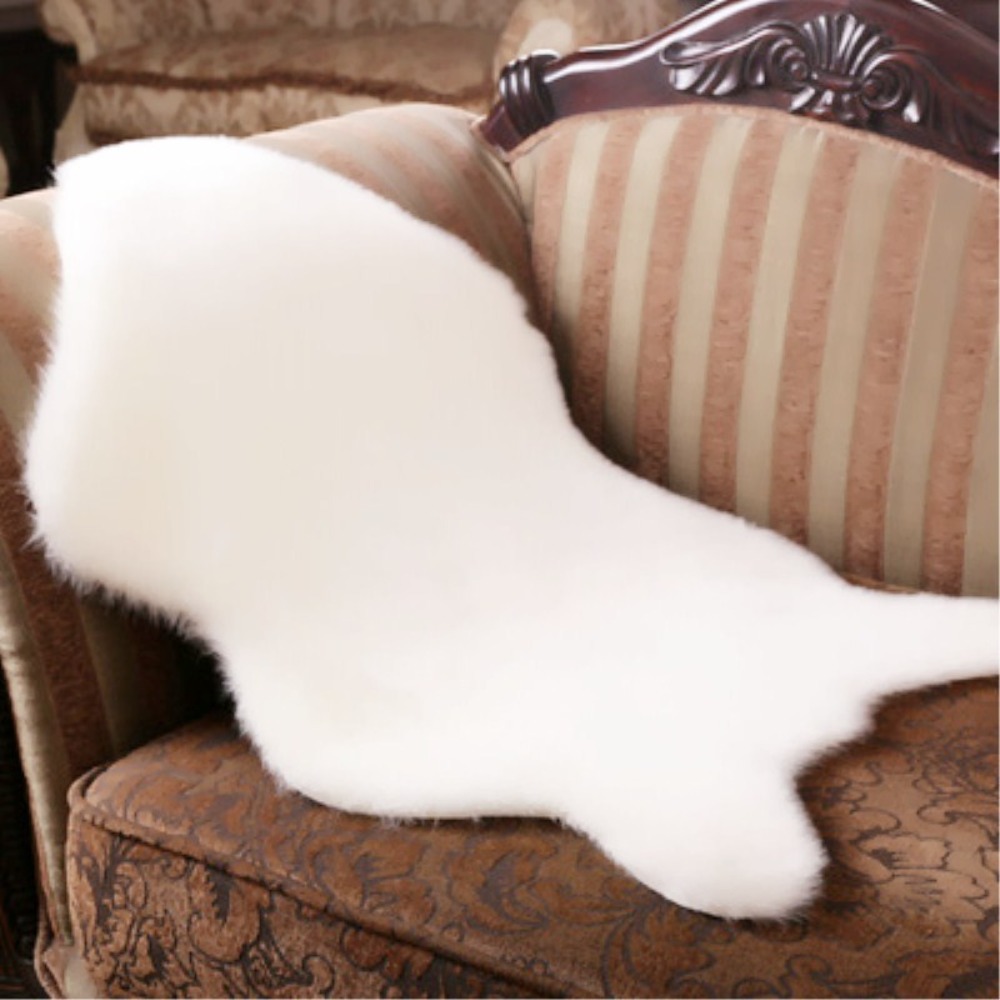 พรมขนแกะเนื้อนุ่มขนาด40x60ซม.  - Cowhide Rug Faux บทวิจารณ์และราคา