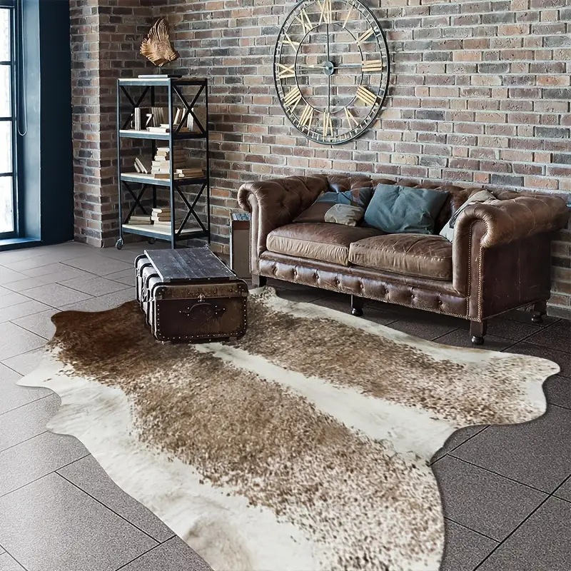 พรมขนสัตว์เทียมสไตล์อเมริกันสำ - Cowhide Rug Faux บทวิจารณ์และราคา