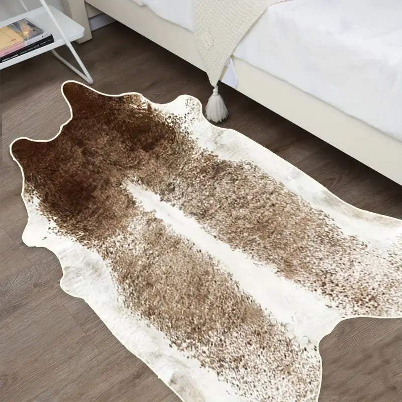 พรมขนสัตว์เทียมสไตล์อเมริกันสำ - Cowhide Rug Faux บทวิจารณ์และราคา