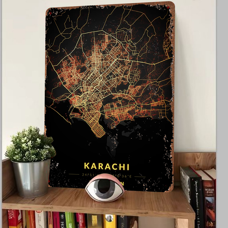 แผนที่เมืองการาจี ประเทศปากีสถ - Home Decor Karachi บทวิจารณ์และราคา