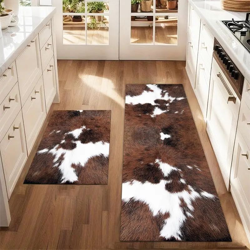 VIKAMA พรมกันลื่นลายวัวตะวันตก - Cowhide Rug Faux บทวิจารณ์และราคา