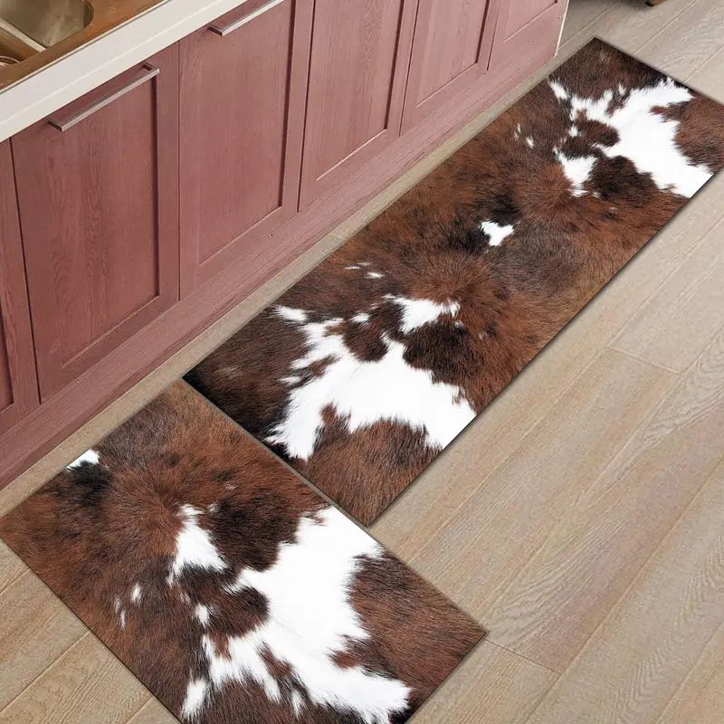 VIKAMA พรมกันลื่นลายวัวตะวันตก - Cowhide Rug Faux บทวิจารณ์และราคา