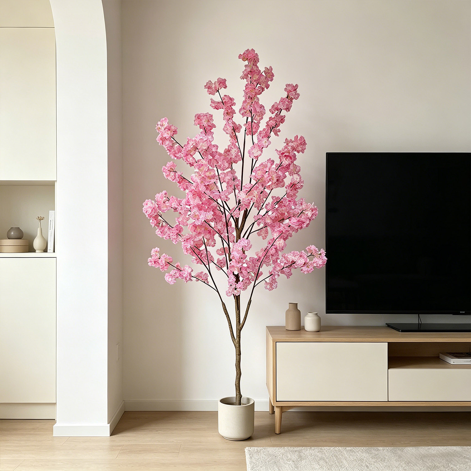 ต้นซากุระประดิษฐ์ขนาด 100-220  - Home Decor Under 100 บทวิจารณ์และราคา