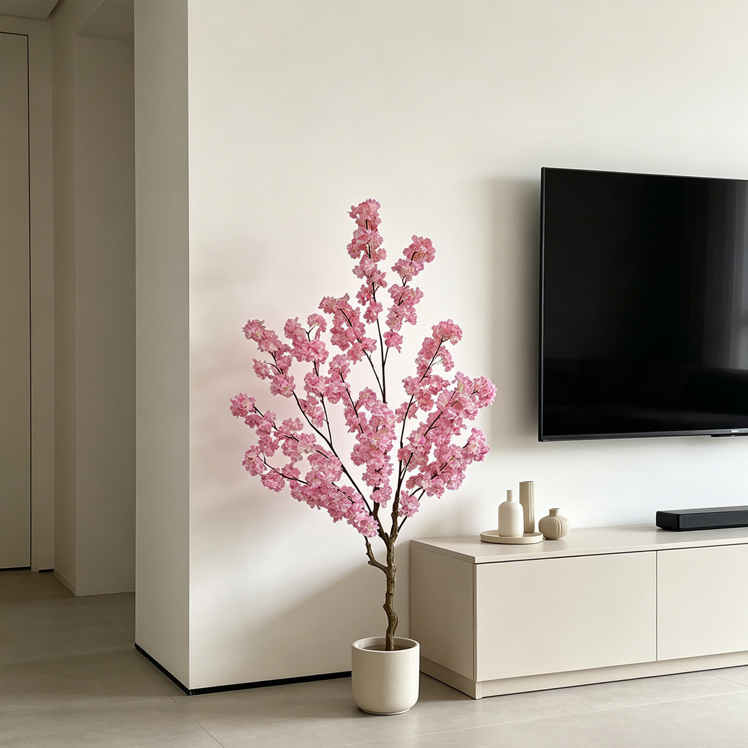 ต้นซากุระประดิษฐ์ขนาด 100-220  - Home Decor Under 100 บทวิจารณ์และราคา