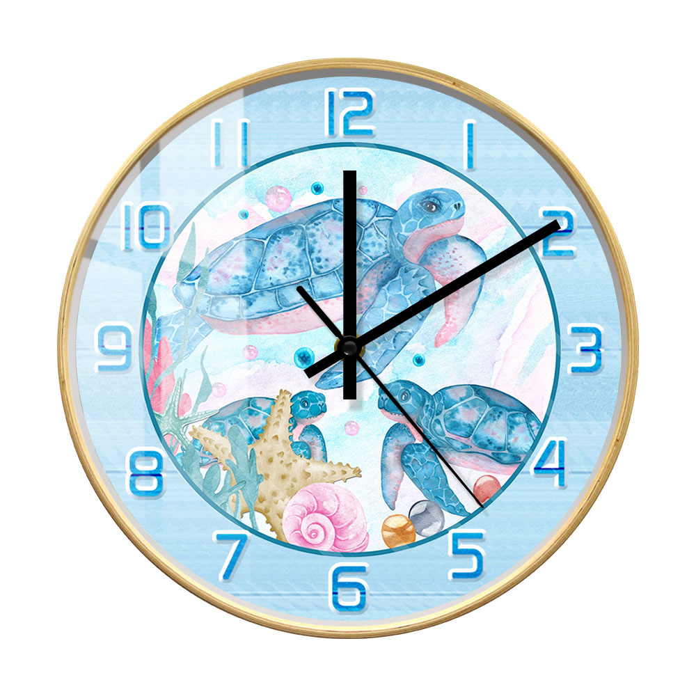 นาฬิกาแขวนผนังลายเต่าทะเลสีน้ำ - Home Decor Under 300 บทวิจารณ์และราคา