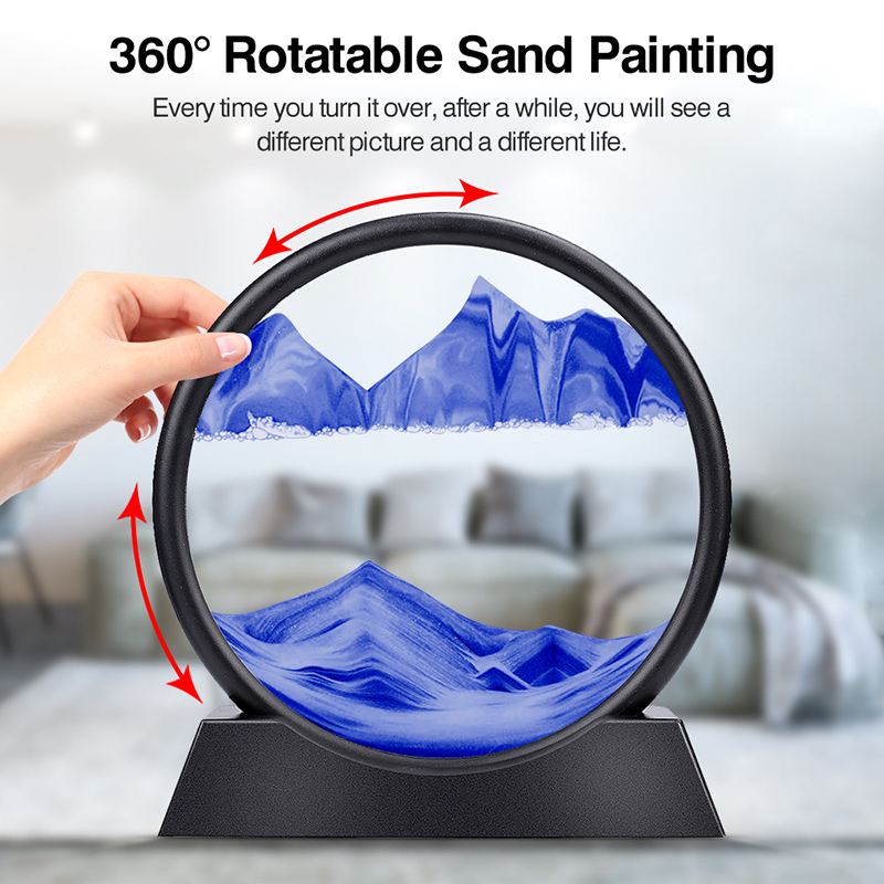 รูปภาพศิลปะทรายเคลื่อนที่นาฬิก - Sand Art Picture บทวิจารณ์และราคา