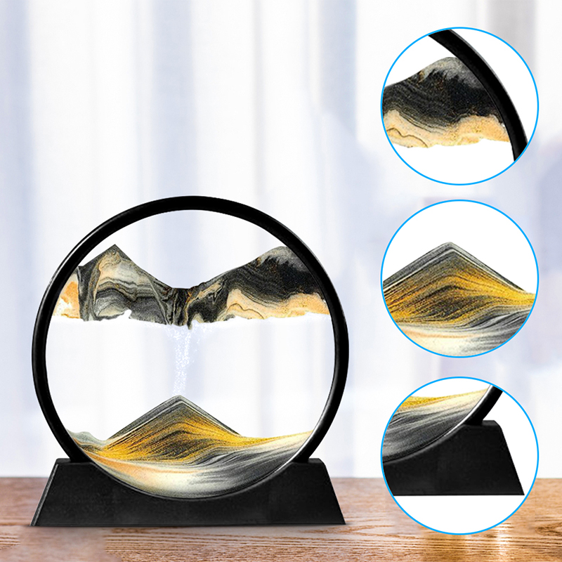 รูปภาพศิลปะทรายเคลื่อนที่นาฬิก - Sand Art Picture บทวิจารณ์และราคา