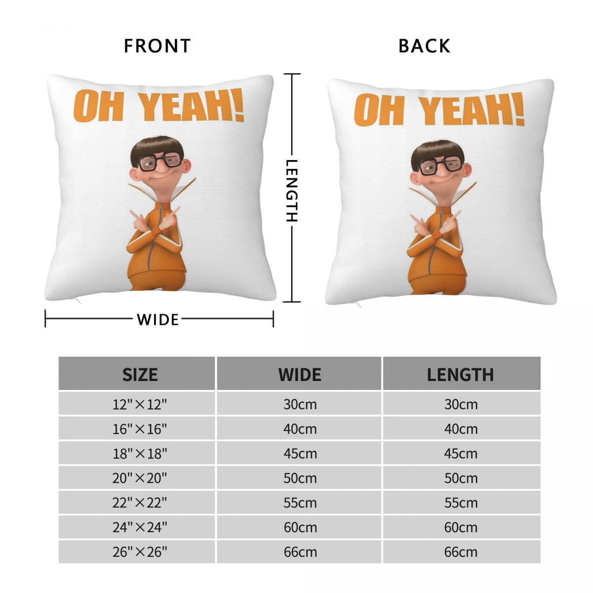 โอ้ใช่เวกเตอร์ปลอกหมอนสแควร์โพ - Home Decor Vector บทวิจารณ์และราคา