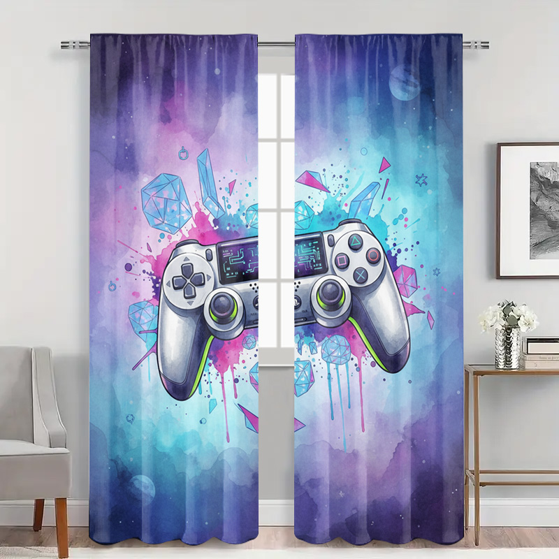 ม่านควบคุมวิดีโอเกมสีสันสดใส ผ - Home Decor Youtube Videos บทวิจารณ์และราคา