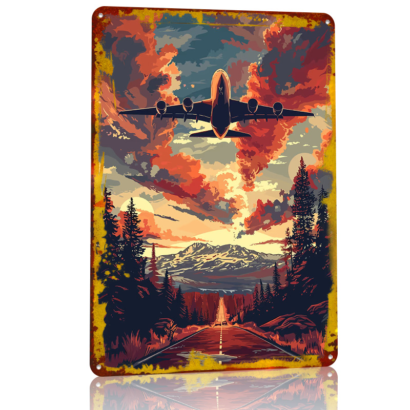 โปสเตอร์โลหะลายเครื่องบิน A380 - Home Decor Vector บทวิจารณ์และราคา