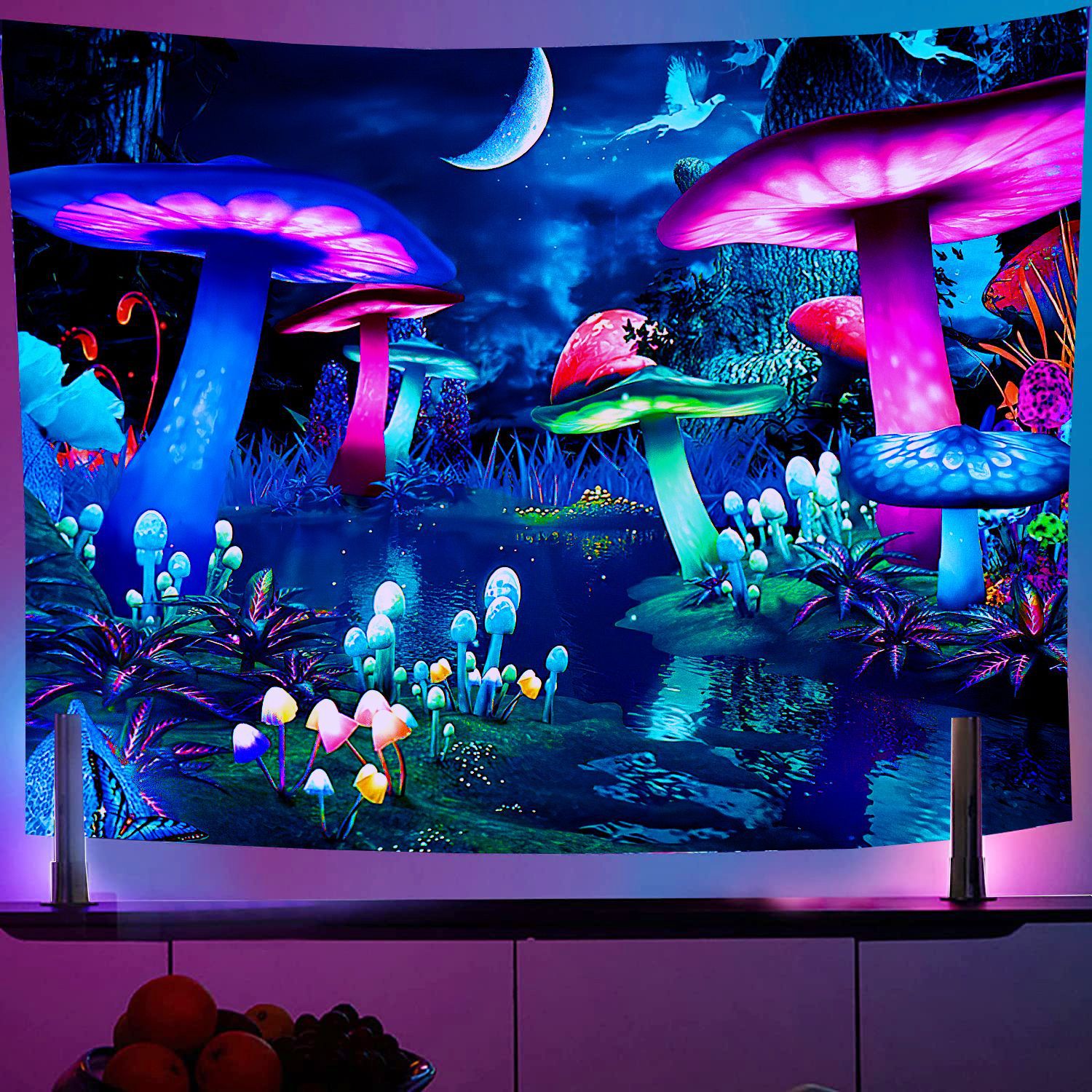 ประสาทหลอน UV Reactive เรืองแส - Home Decor Under 100 บทวิจารณ์และราคา